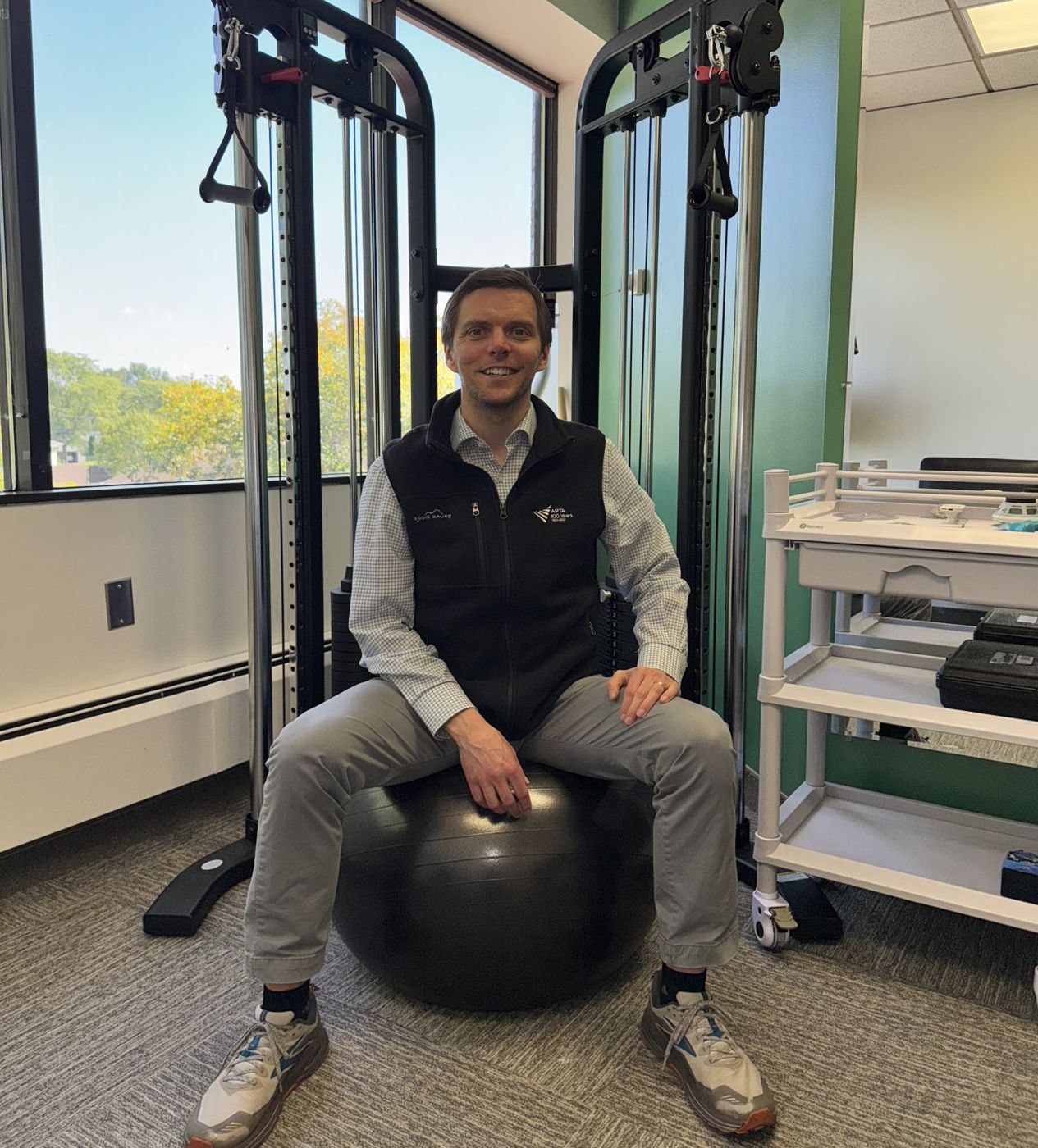 Dr. Chad Hergott in the Relief Physical Therapy gym
